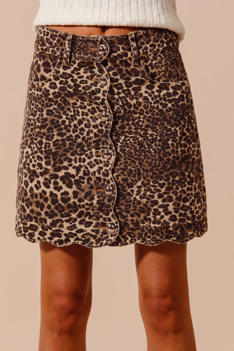 SM Leopard Skirt