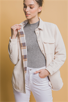 Load image into Gallery viewer, LT Plaid Lined Shacket