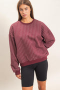 HF Pin Stripe Crewneck