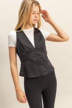 Load image into Gallery viewer, HF Deep V Satin Tank