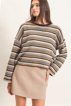 Load image into Gallery viewer, HF Stripe Boatneck Sweater