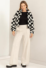 Load image into Gallery viewer, HF Checkered Sherpa Jacket