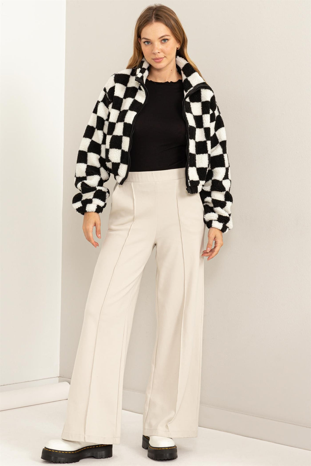 HF Checkered Sherpa Jacket