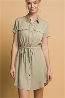 LT Olive Tencel Dress