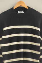 Load image into Gallery viewer, HF Stripe High Neck Sweater