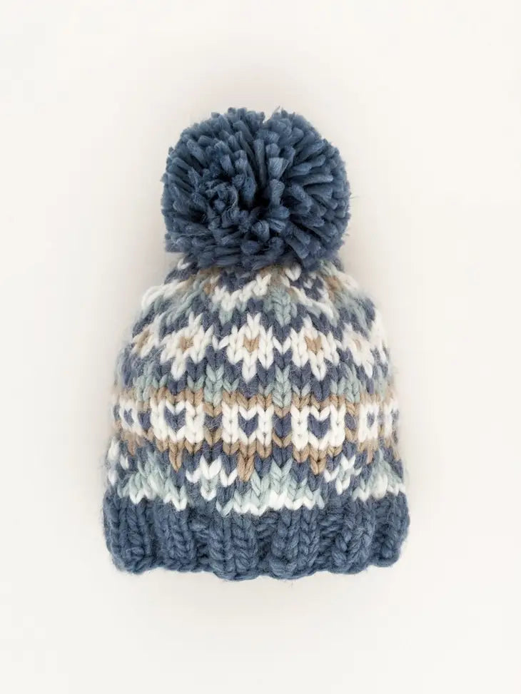 FairIsle Slate Beanie