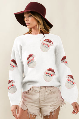 BB Sequin Santa Sweater