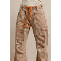 BB Striped Twill Barrel Pants