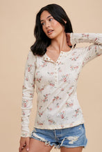 Load image into Gallery viewer, IL Floral Henley