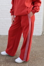 Load image into Gallery viewer, Gingham Wide Leg Sweats