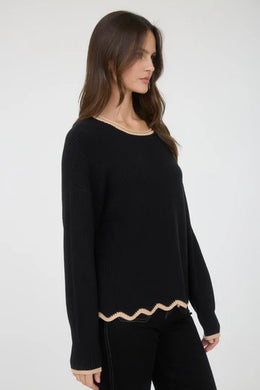 BP Scalloped Edge Sweater