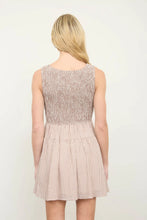 Load image into Gallery viewer, BP Gingham Sleeveless Smocked Mini Dress