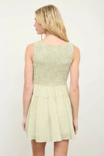 Load image into Gallery viewer, BP Gingham Sleeveless Smocked Mini Dress