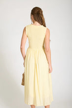 Load image into Gallery viewer, BP Sweetheart Mock Button Midi Dress