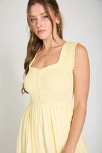 Load image into Gallery viewer, BP Sweetheart Mock Button Midi Dress