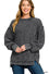 ZA Ribbed Exposed Seam Crewneck