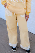 Yellow Floral Sweatpants