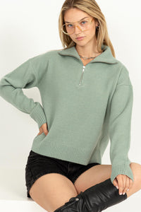 HF Quarter Zip Sweater