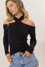 Load image into Gallery viewer, HF Cross Neck Sweater