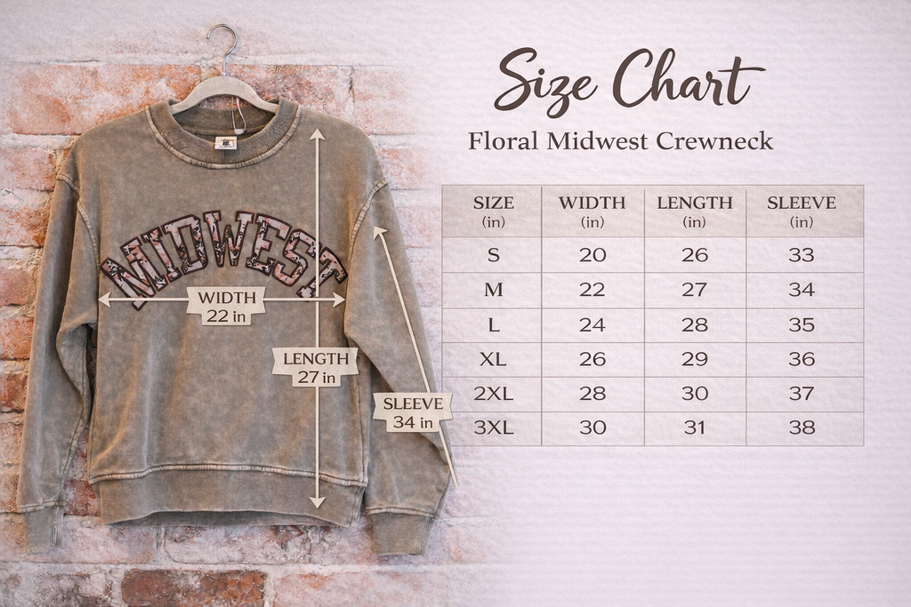 Floral Midwest Crewneck
