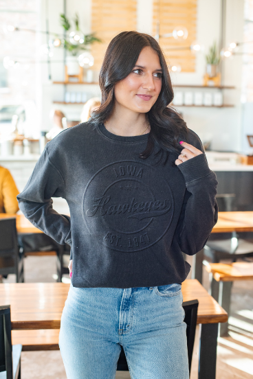 GD Embossed Iowa Crewneck