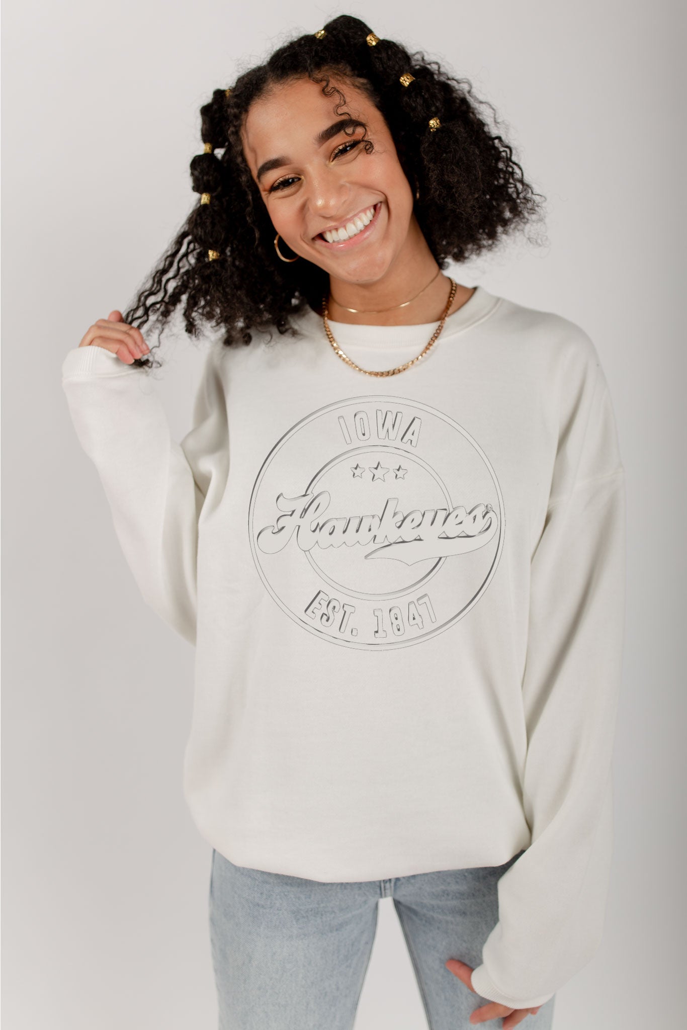 GD Embossed Iowa Crewneck