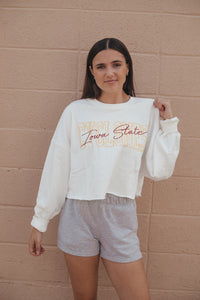 GD Long Sleeve ISU Outline Crop