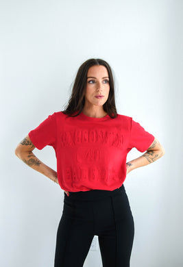 GD Red Wisconsin Embossed Tshirt