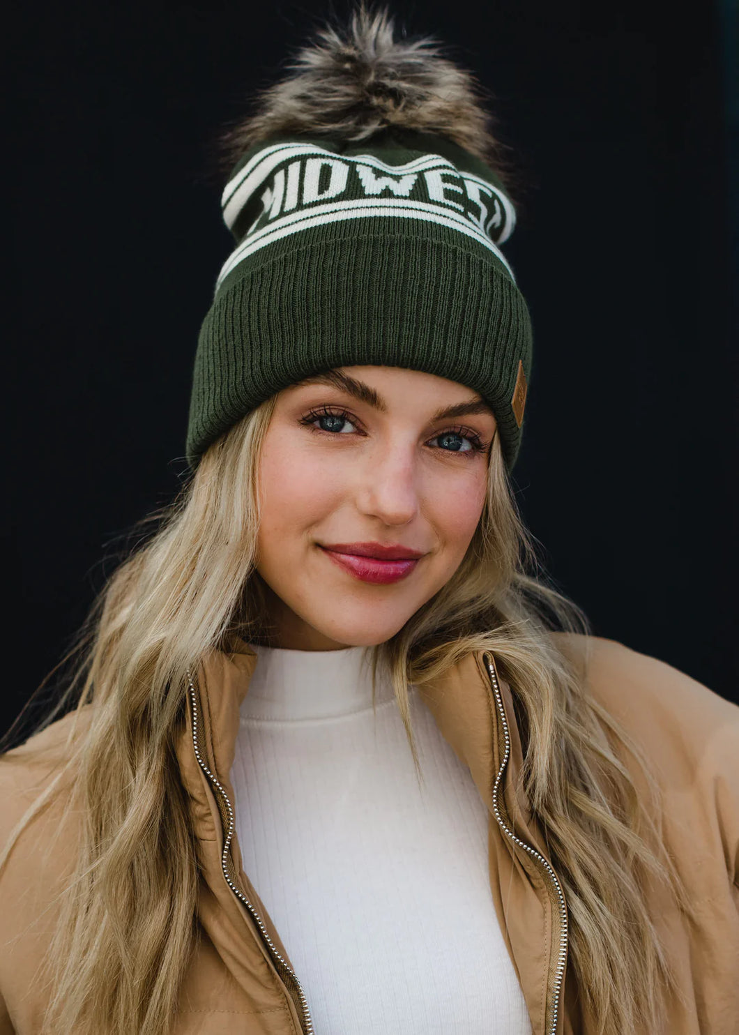 Pan Olive Midwest Beanie
