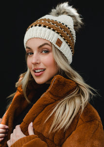 Pan Cream/Mustard/Black Beanie