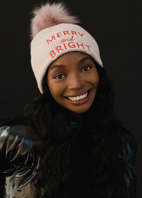 Pan Blush Merry & Bright Beanie
