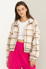 Load image into Gallery viewer, HF Zip Front Plaid Jacket