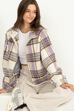 Load image into Gallery viewer, HF Zip Front Plaid Jacket