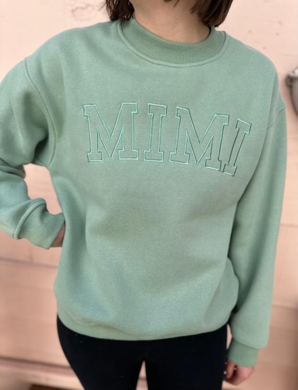Embroidered Mimi Crewneck