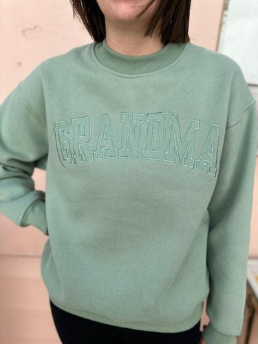 Embroidered Grandma Crewneck