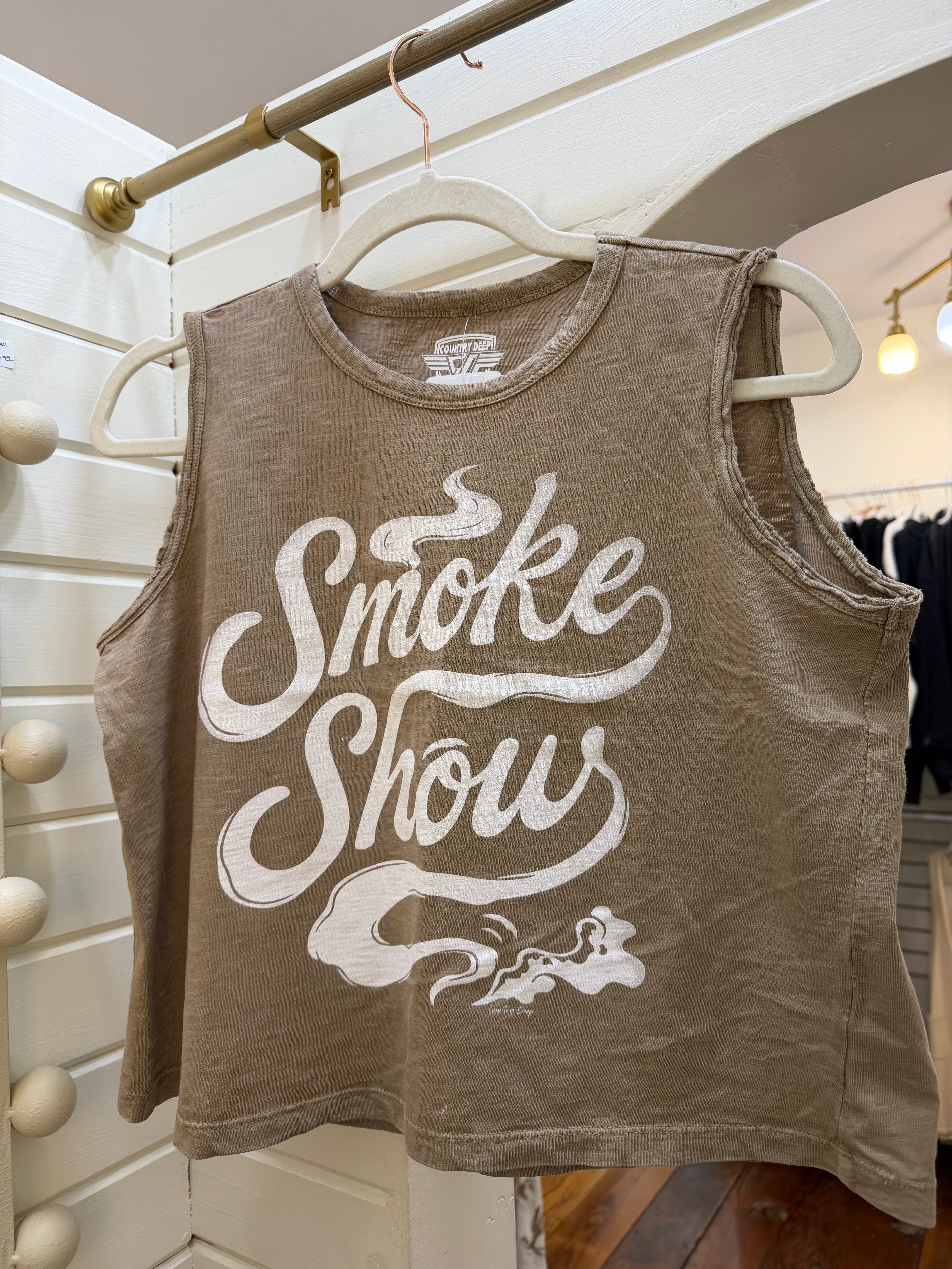 CD Smoke Show Crop Muscle Tee