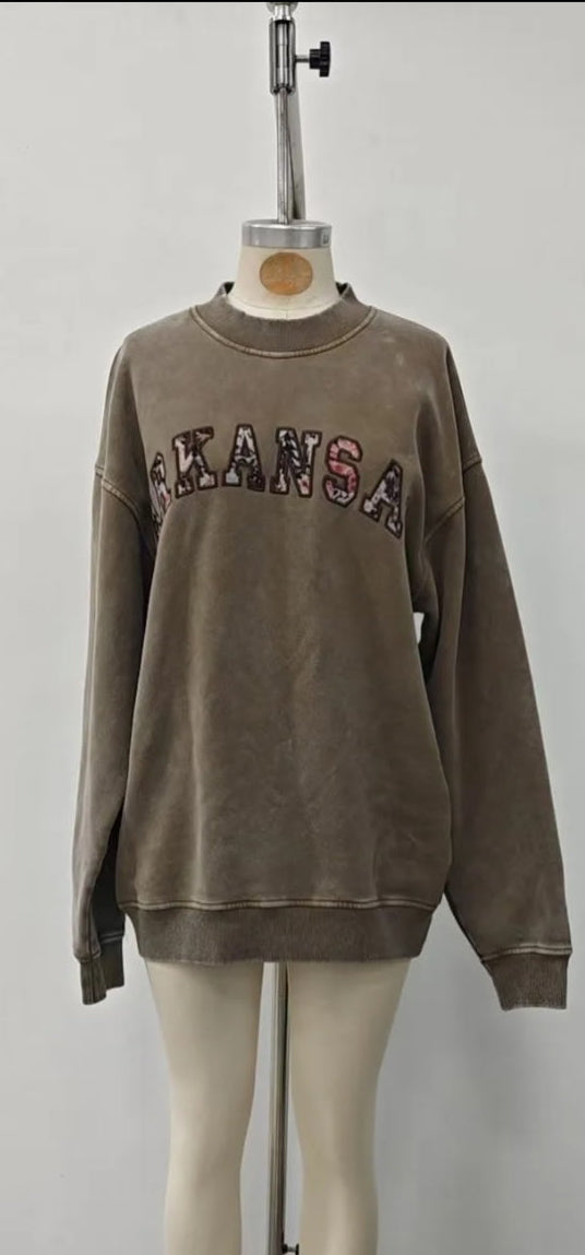 Mineral Washed Arkansas Crewneck