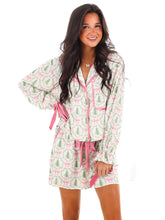 Load image into Gallery viewer, PL Tree Satin PJ Set