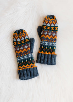 Pan Dusty Blue Mittens