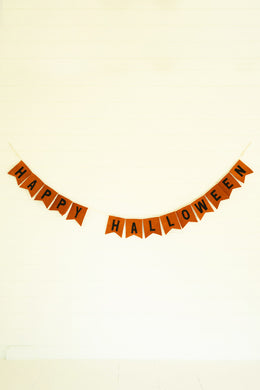 Happy Halloween Felt Banner