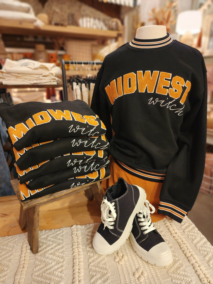 Embroidered Midwest Witch Crewneck