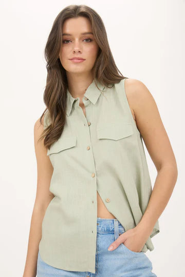 BP Botton Front Collared Tank