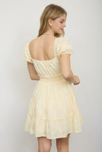 Load image into Gallery viewer, BP Eyelet Puff Sleeve Midi Dress