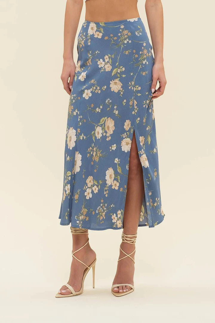 BP Floral Slit Midi