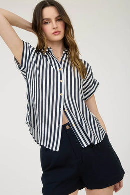 BP Navy Stripe Button Down