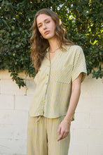 Load image into Gallery viewer, BP Stripe Woven Button Down