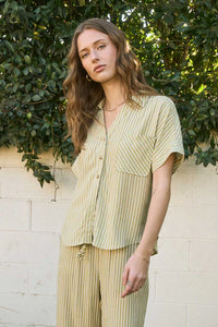 BP Stripe Woven Button Down