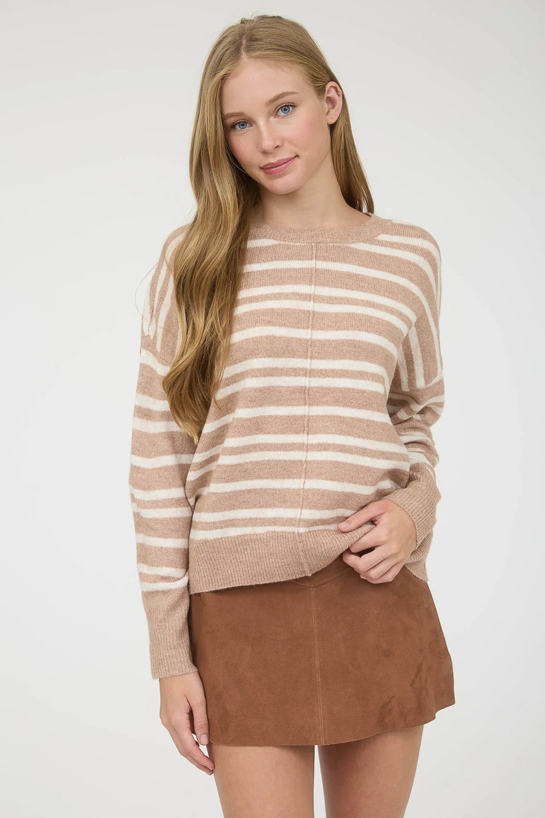 BP Front Seam Stripe Sweater
