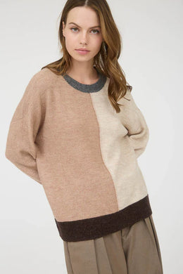 BP Color Block Front Seam Sweater