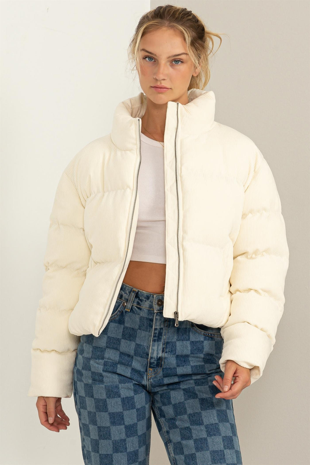 HF Corduroy Puffer Jacket
